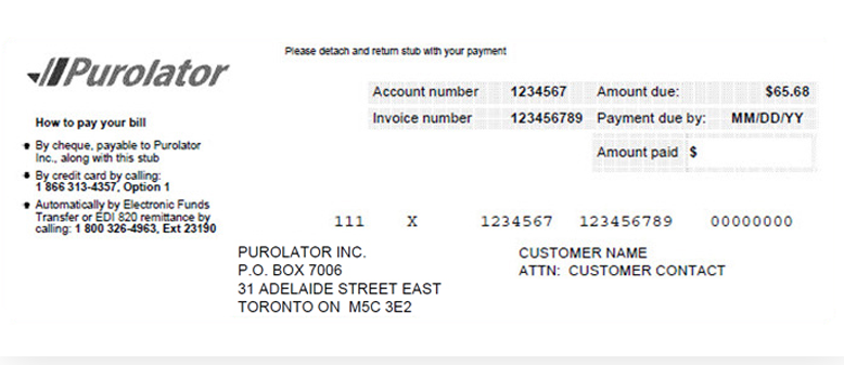 Invoice Delivery Payment Example