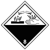 class 8 hazard label